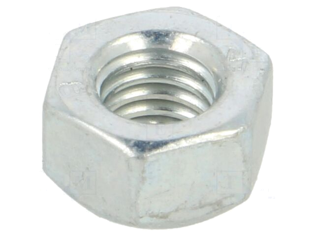 Moer; zeskantig; M6; 1; staal; Bedekking: zink; 10mm; BN 169 Moer; zeskantig; M6; 1; staal; Bedekking: zink; 10mm; BN 169